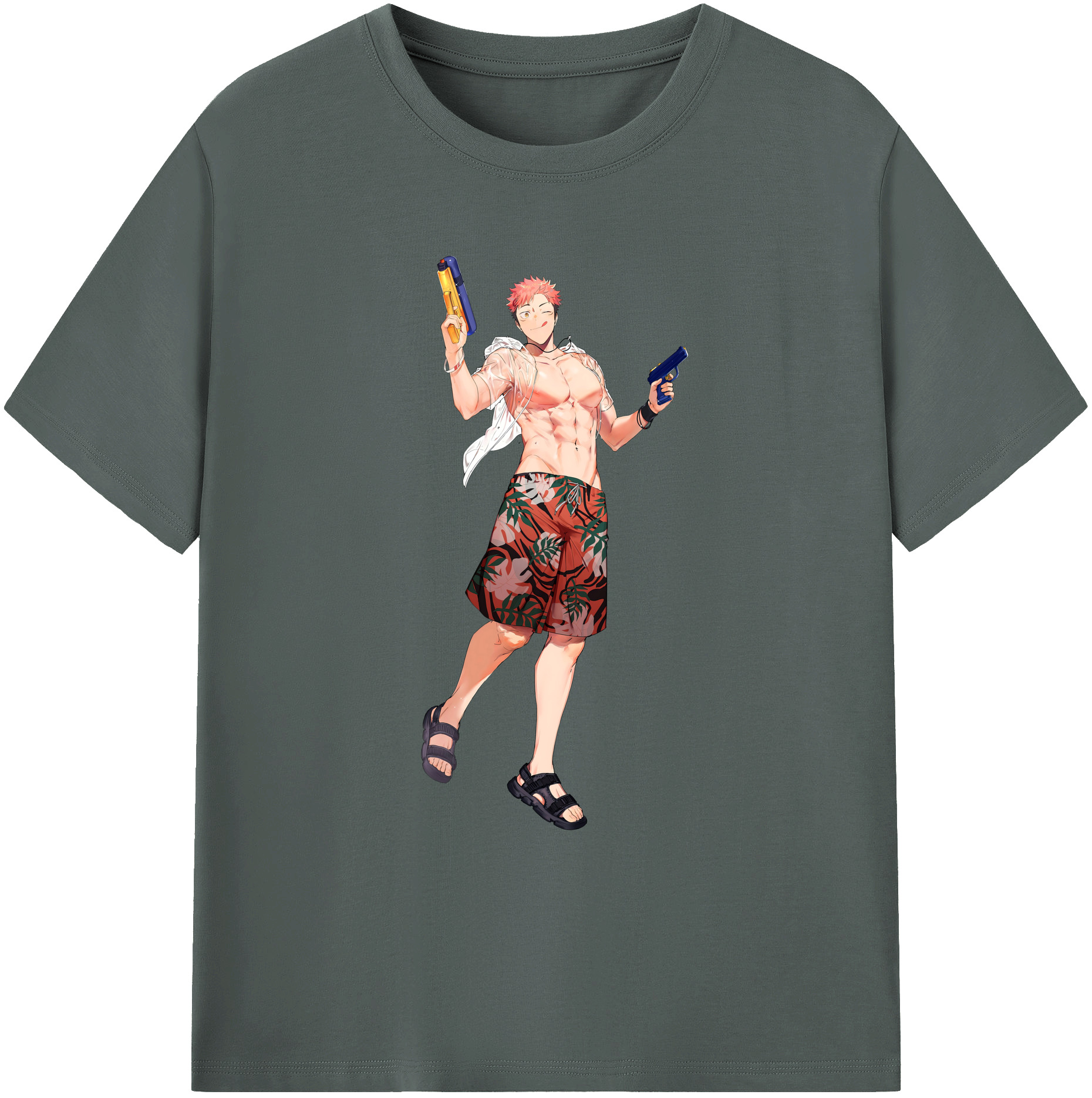 （画像用） 呪術廻戦 Jujutsu Kaisen 綿100％ メンズ半袖Tシャツ｜肌触りやわらか＆通気性